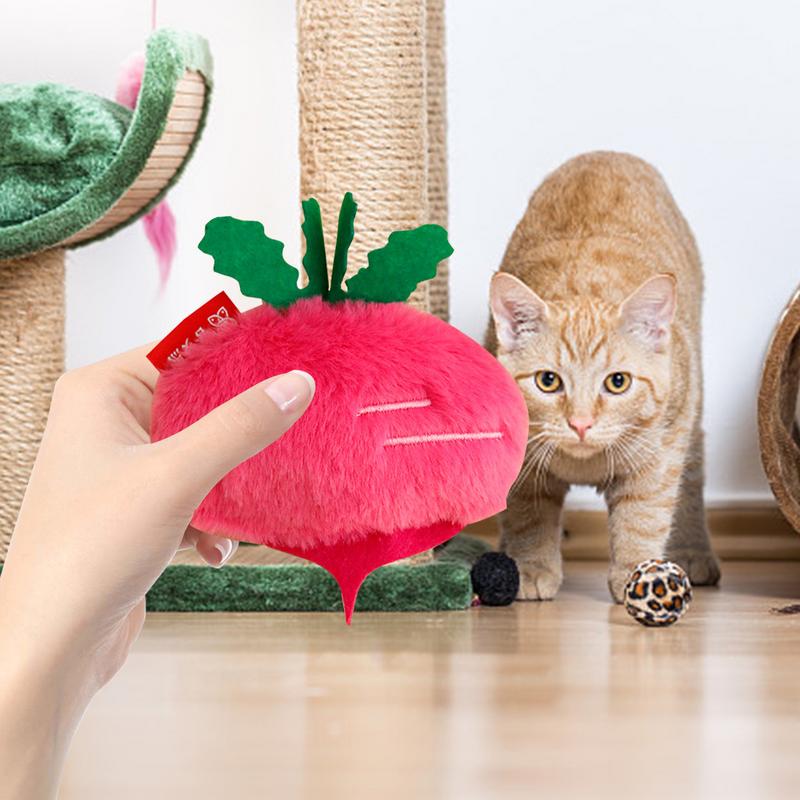 Плюшевая игрушка с кошачьей мятой Игрушки с кошачьей мятой Огурец Набитые жевательные игрушки Мягкие товары для питомцев Интерактивные шуршащие игрушки для кошек Для котят и домашних кошек
