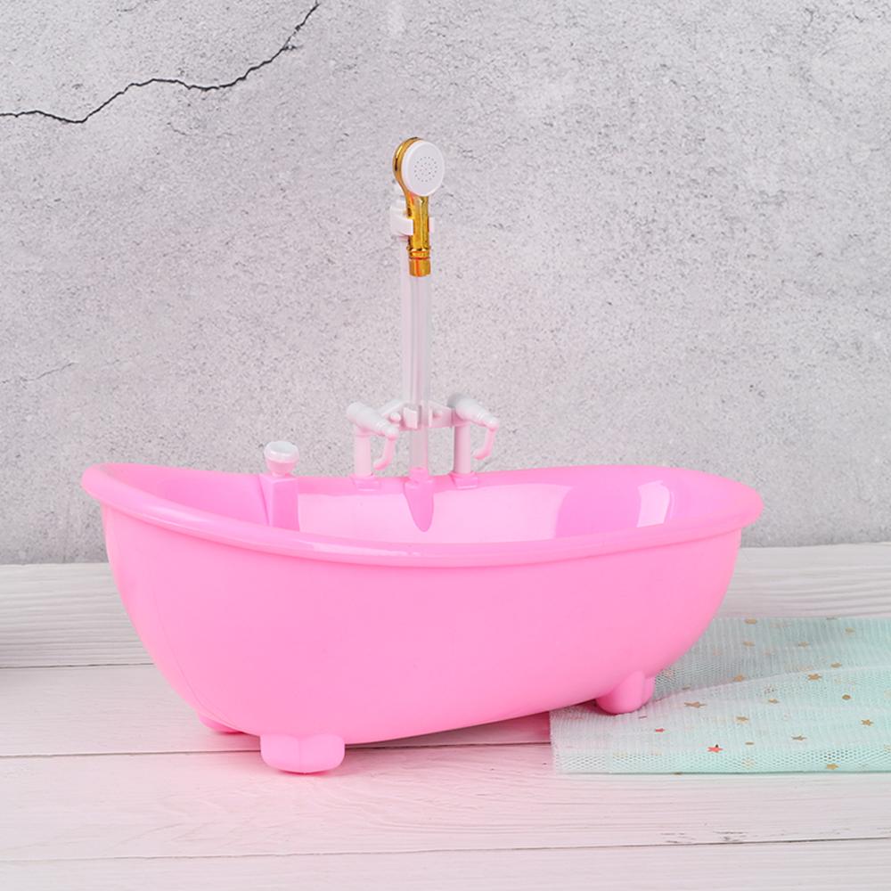 Мебель, мини-кукла для ванной, аксессуары, пластиковая ванна, миниатюры, электрическая ванна 1:6 шкала