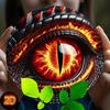 RoundDragonGaze Железное Настенное Искусство Глаз Дракона Жестяная Вывеска Декор для Дома и Улицы Кухня Спальня Ванная Хэллоуин Подарок