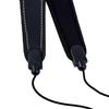 Adjustable Saxophone Sax Leather Nylon Padded Neck Strap with Hook Clasp