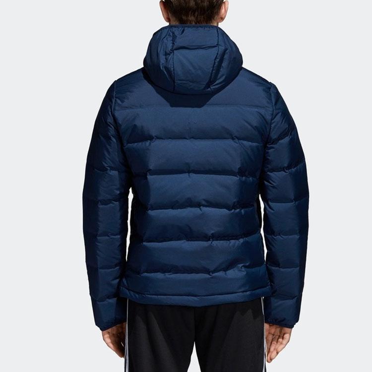 Adidas Пуховик с капюшоном Мужская верхняя одежда Темно-синий CZ2311