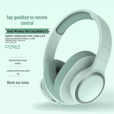 P2962 Накладная Bluetooth-гарнитура, совместимая с Oppo, Xiaomi, Huawei - Беспроводные наушники большой емкости