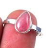 Natural Rhodochrosite Gemstone Handmade 925 Solid Sterling Silver Ring S.8 D5S75