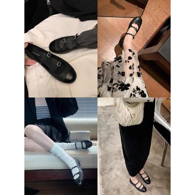 Версия из коровьей кожи~ Кожаные туфли Мэри Джейн на мягкой подошве со стразами, женские балетки, туфли на плоской подошве, женская обувь, маленький каблук