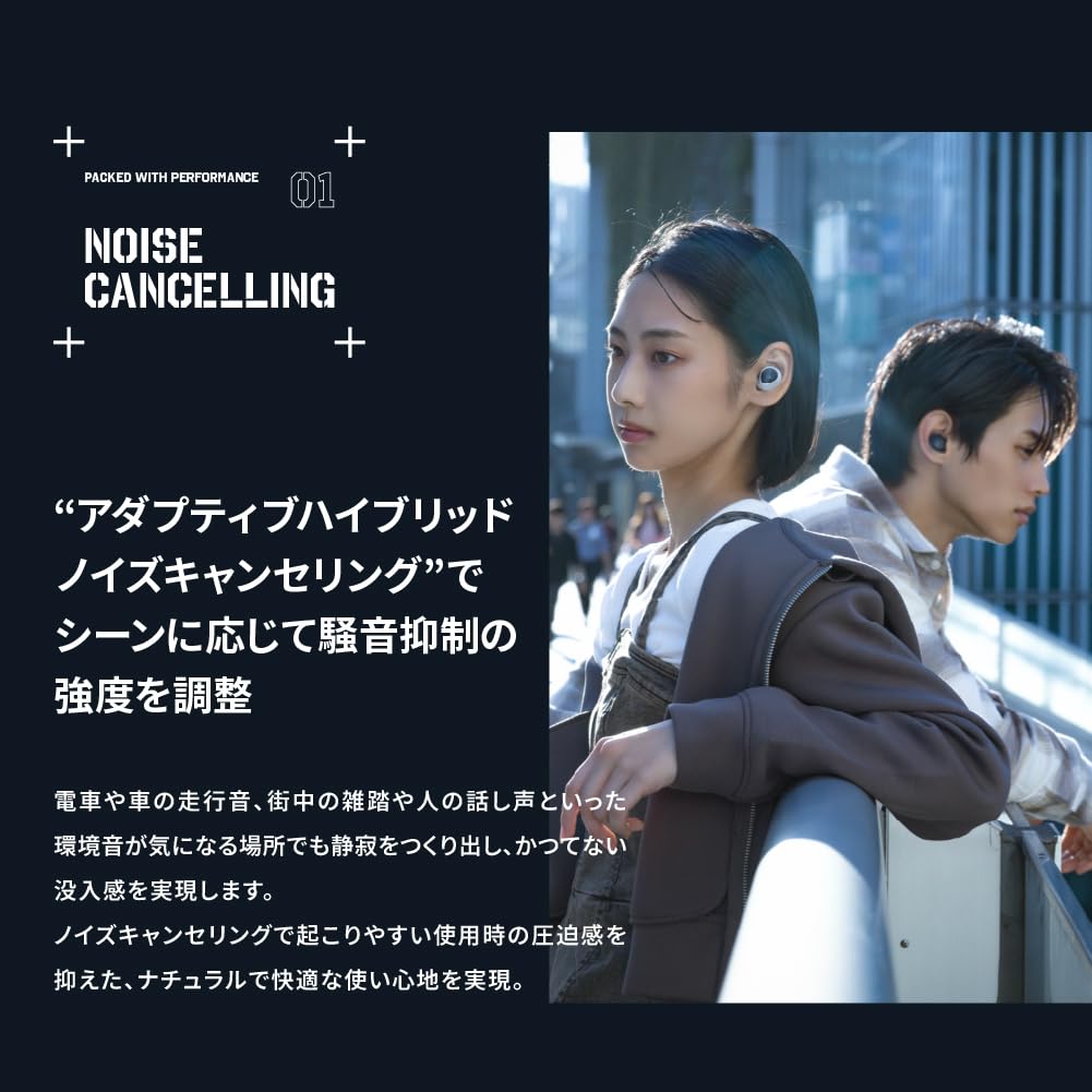 AVIOT Полностью беспроводные наушники с поддержкой высокого разрешения Bluetooth До 70 часов воспроизведения Адаптивное шумоподавление 3D-пространственный звук Беспроводная связь