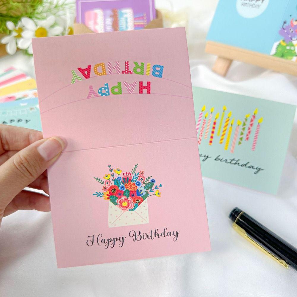 20pcs Combination Set Birthday Greeting Card DIY Message Cards For Kids Friends Family