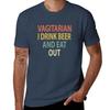 Vagitarian I Drink Beer and Eat Out T-Shirt t shirt man cotton man t shirt luxury T-Shirt