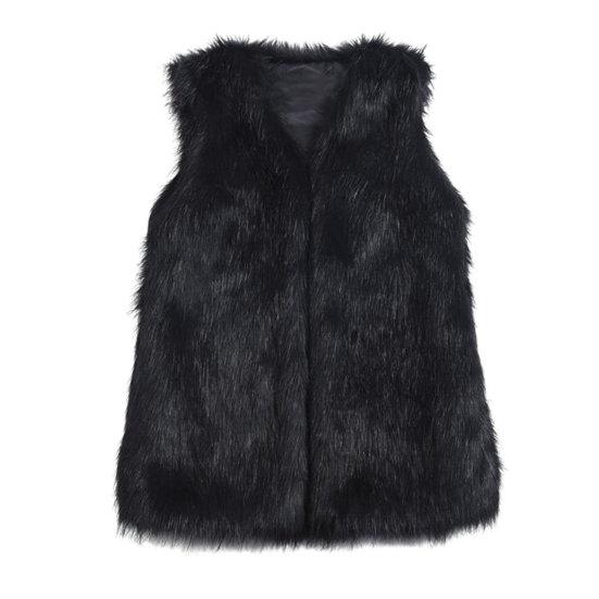 Тонкий жилет, куртка, сплошной цвет, открытый спереди, утолщенный теплый жилет из искусственного меха, верхняя одежда, уличная одежда