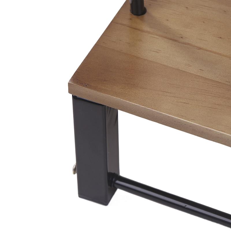 Деревянная стойка для мотоциклетного шлема с полкой, настенная стойка для демонстрации шлемов, совместимая со шлемами - вмещает 2 шлема