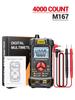 Мини-цифровой мультиметр M167, автоматический измеритель истинного среднеквадратичного значения, транзистор с хранением данных NCV, фонарик на 4000 отсчетов