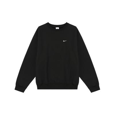 Мужские топы Solo Swoosh из флиса с круглым вырезом черного цвета DX1361-010