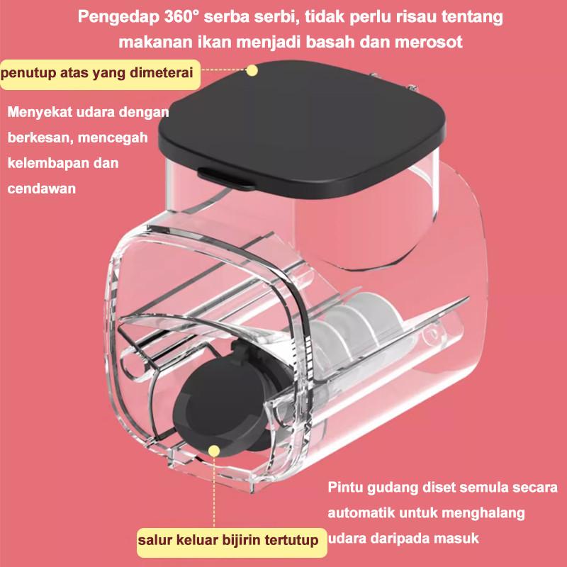 500 мл большой емкости аквариум интеллектуальный таймер кормушка аквариум регулируемый контроль диспенсер небольшой корм автоматическая кормушка для рыб