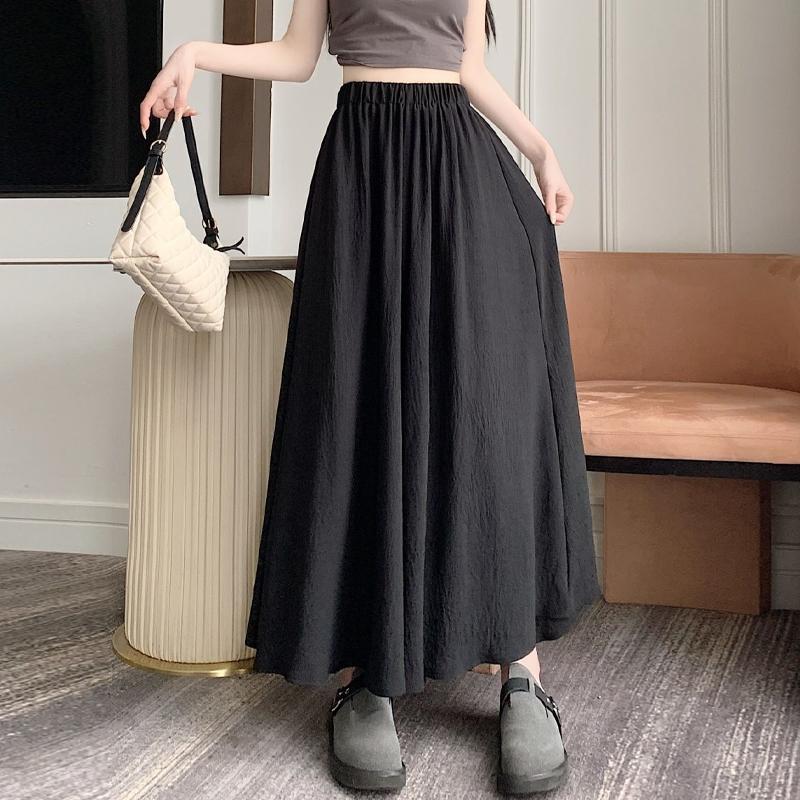 Kawaii White Long Pants Women Korean Fashion Sweet Patchwork High Waist Loose A-line Skirt Pant Casual Soft Girls