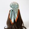 Black and white cashew floral silk scarves wholesale hot-selling, 71cm headscarves, headscarves, square scarves for women, summer thin scarves