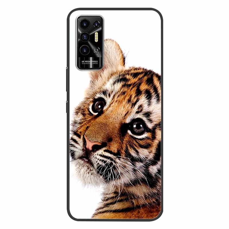 Чехол для Tecno Pova 2 Pova2 Ударопрочный Мягкий силикон ТПУ Задняя крышка Для Tecno Pova 2 Чехлы для телефона Pova2 2021 Чехол Милый мультфильм