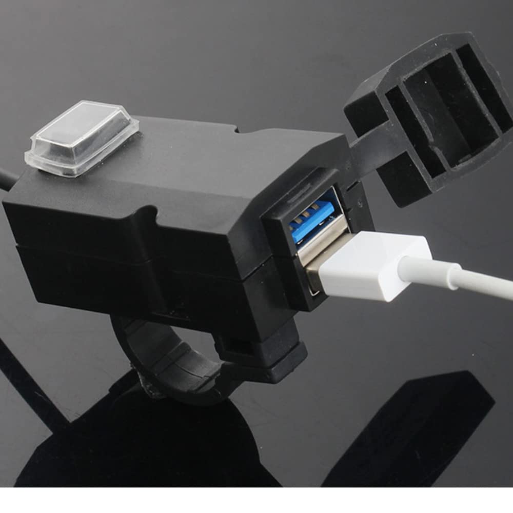 Itisyou Мотоциклетное USB питание USB 2 порта Блок питания Зарядное устройство Водонепроницаемая крышка Мотоциклетное USB зарядное устройство для телефона