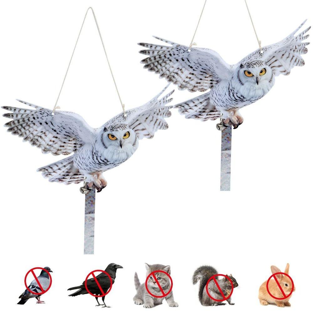 Waterproof Bird Repel Scare Devices Hanging Bird Repeller Durable Owl Artificial Scarecrow  Outdoor