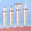 Электрическая бритва для женщин, эпиляция женского тела 4-в-1, триммер для бикини для бровей, лица, тела, подмышек, портативная женская бритва, женский триммер