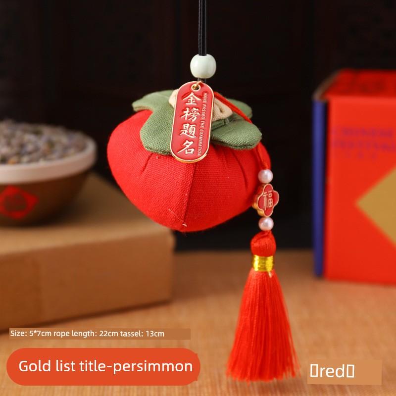 Peace and Joy, Dragon Boat Festival Mugwort Sachet Car Hanging Ornament, Backpack Hanging Ornament, DIY Material Kit for Men and Women, Gift
