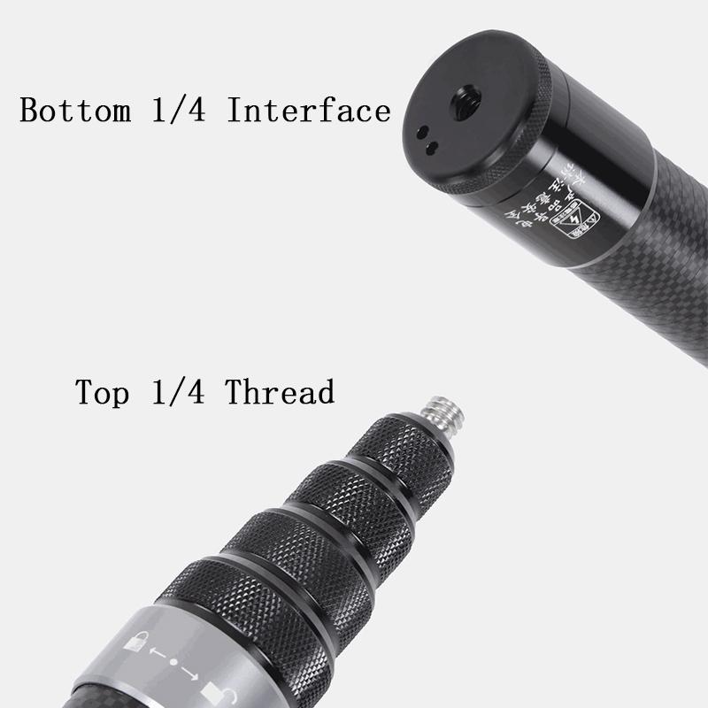For Insta360 X5 X4 X3 X2 3m Long Carbon Fiber Extended Selfie Stick Scalable Monopod Stick Tripod for GoPro DJI Action Camera
