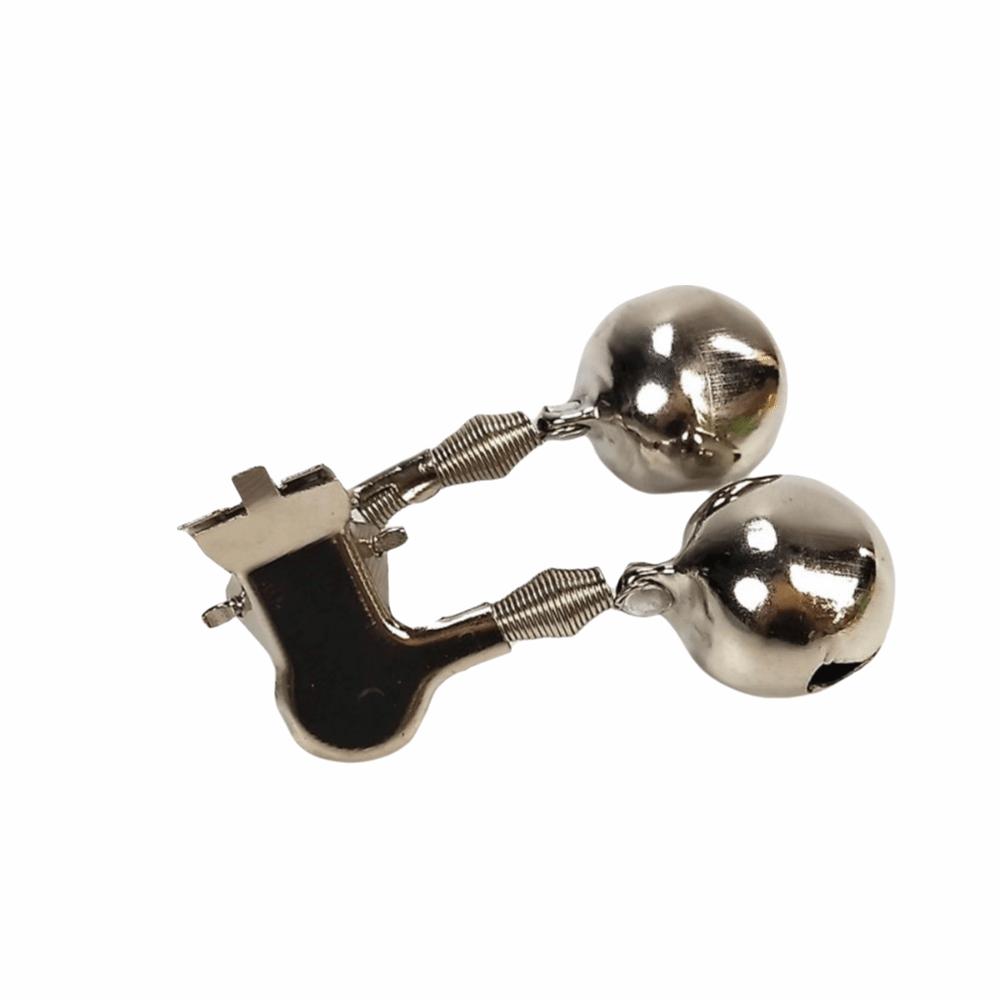 20/50PCS 46*32mm Fishing Rod Alarm Bells Double Spring Clip Bite Alarm Bells  Outdoor Fishing