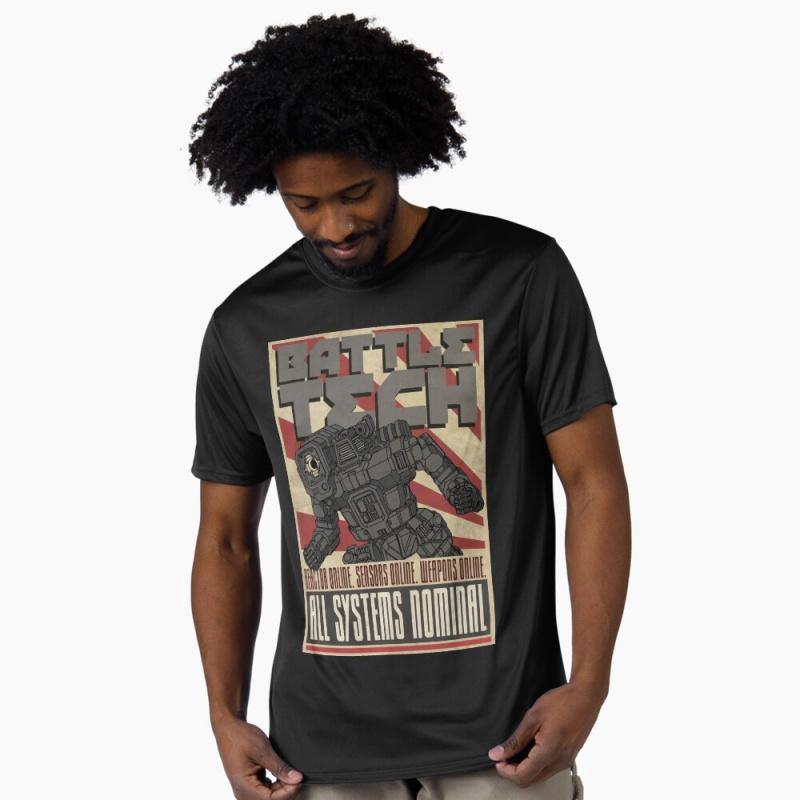 All Systems Nominal Mechwarrior MWO Mech Combat RPG Gift t shirt for gamer Battletech Graphic clothes Short sleeve All size tops