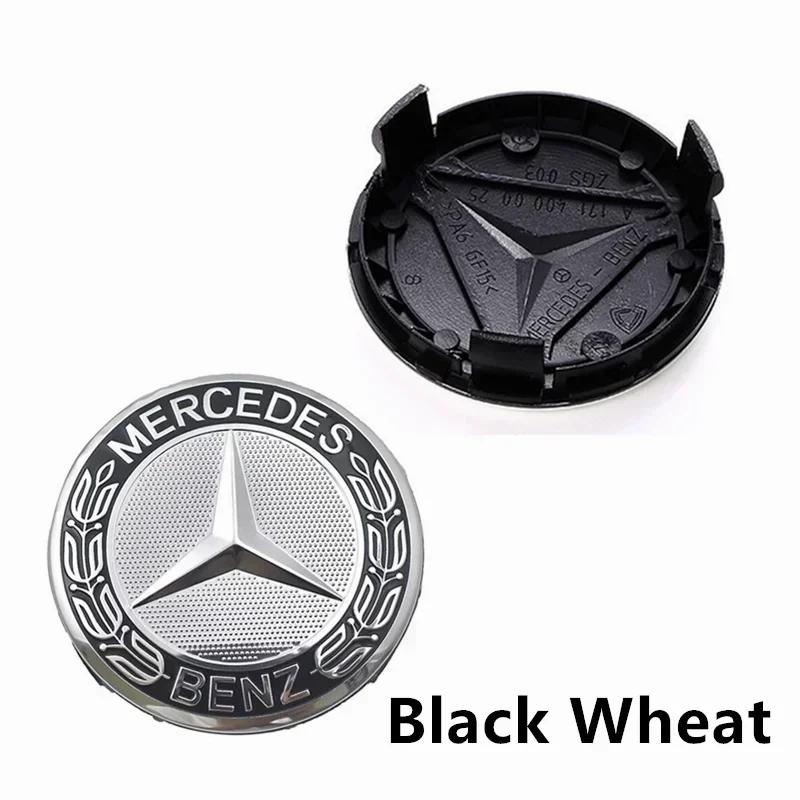 C200 E200 Новый 2025 Для Mercedes Benz 4 шт. 75 мм колпачок ступицы колеса для Mercedes Benz W124 W140 W163 W202 W203 W204 W208 W220 W21