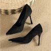 Fashion Pumps Shoe Black Womens Heel New Four Season Mary Jane Shoes High Heels Women Pumps Woman Shoes Wedding Shoes Bride Black Heels