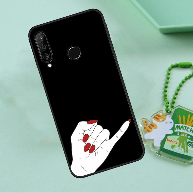 Девичьи Коды Рук Забавные Сигналы для Huawei Nova 10 9 SE 5T 12s 12i 11i Y91 Y90 Y60 Y70 Y72 Y61 P20 P40 P30 Lite P60 Pro Чехол