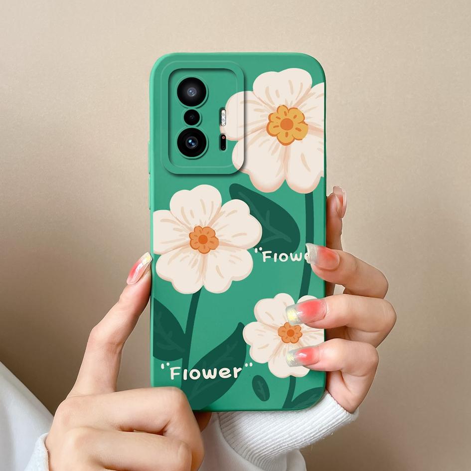 Чехол для Xiaomi 11T Pro Чехол Модный Дизайн Милые Девушки Матовый Жидкий Силикон Защитная Пленка для Экрана Чехол для Xiaomi 11T 11 T Fundas