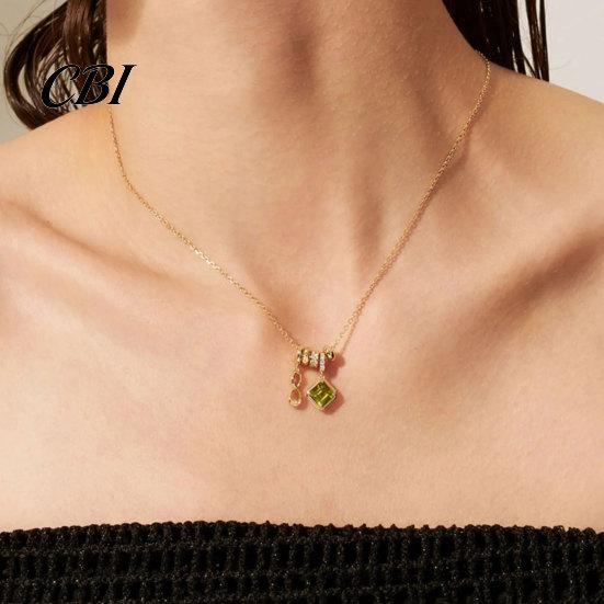 Beautiful Neck Accessory Number Geometric Charms Necklace, Multiple Pendants Women Stylish Delicate Lightweight Pendant Dainty Jewelry Gift
