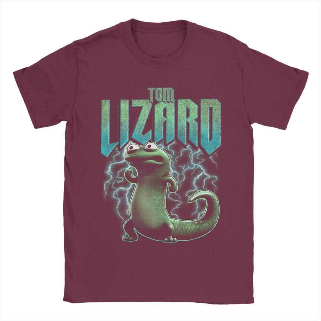 Lizard Cool Unisexs T Shirt Humorous Tees Short Sleeve O Neck TShirts Cotton Plus Size Clothes