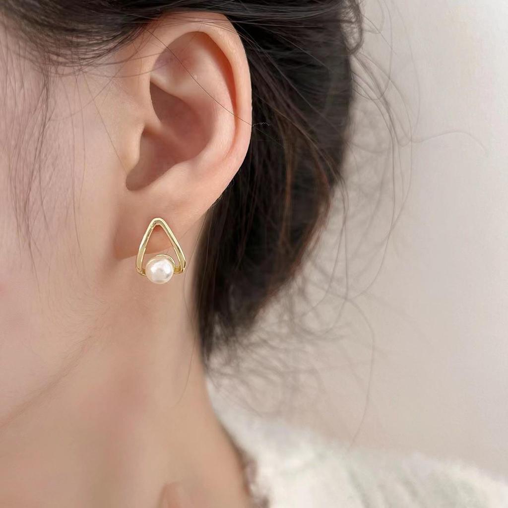 Женские серьги-подвески с французским барочным жемчугом в виде узлов - универсальный нишевый модный дизайн