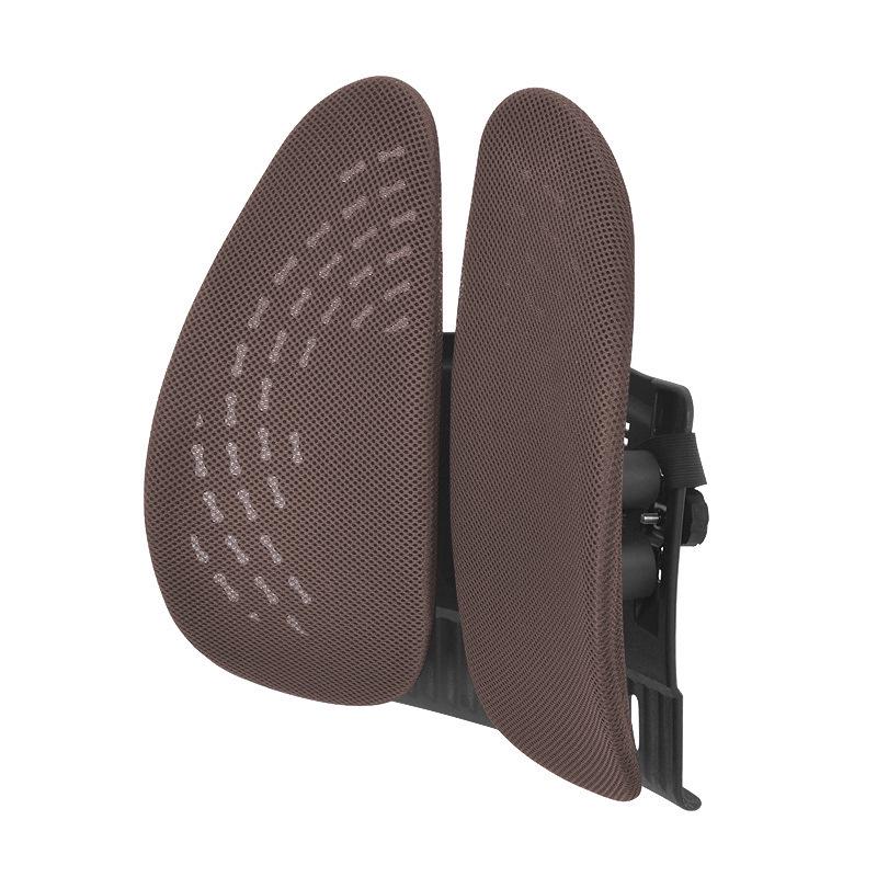 Эргономичная подушка для поясничной поддержки для автомобиля и офиса - Дышащая, удобная, с двойной спинкой