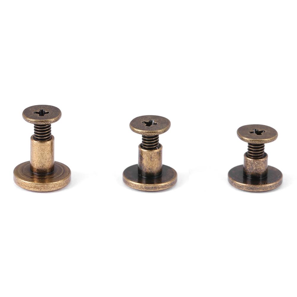 Плоские винты латунные 20 шт, фурнитура под медь