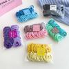 50PCS/Set Women Girls 4CM 2CM Colorful Nylon Elastic Hair Bands Ponytail Holder Rubber Bands Scrunchie Headband Hair Accessories