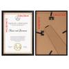 Serwrsw Lightweight A4 Certificate Frame, Photo Frame, Poster Frame, 29.7x21cm, for Certificates, Photos, and Posters, Black
