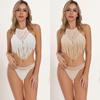 Handmade Crochet Bikini with Tassels