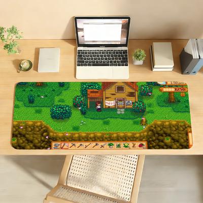 Игровой коврик для мыши Stardew Valley Нескользящий резиновый коврик для компьютера Геймерский Баланс Декорация Deskmat Ноутбук Офисный Большой