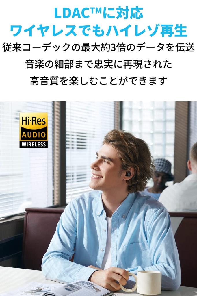 Anker Soundcore Space A40 беспроводные до 50 часов воспроизведения Компактные и легкие Ультрашумоподавление Совместимость с высоким разрешением LDAC Беспроводные