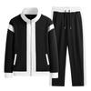 Suit Men's Casual Color Stand Collar Two-piece Sports Men's Wear