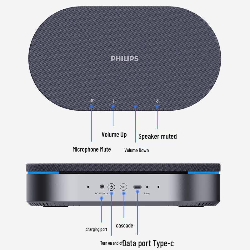 Philips Всенаправленный микрофон-динамик для видеоконференций (Китайская версия)