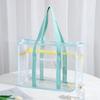 Large Capacity Pvc Transparent Handbag Cosmetic Bag Beach Tote Bag  Streetwear