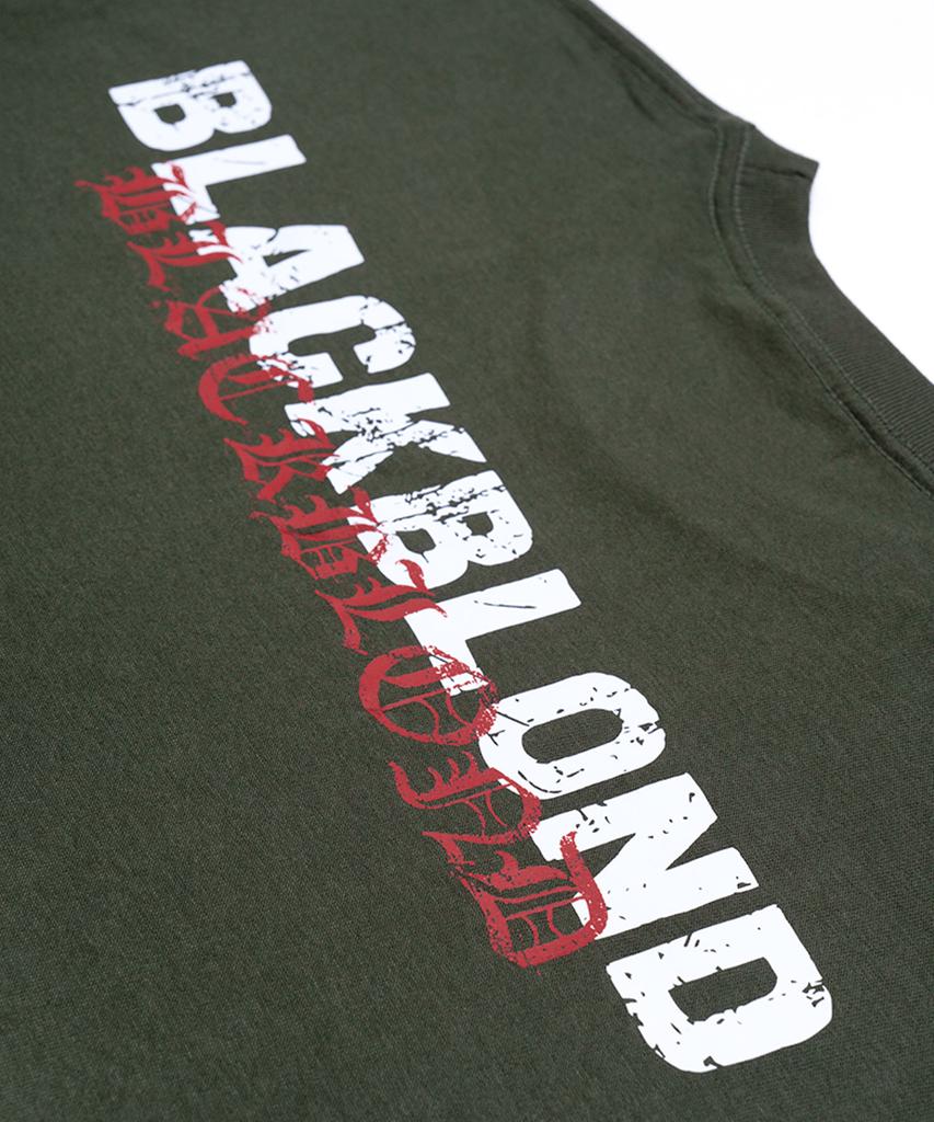 BLACKBLOND Vividi Лонгслив с перекрывающимся логотипом (хаки)
