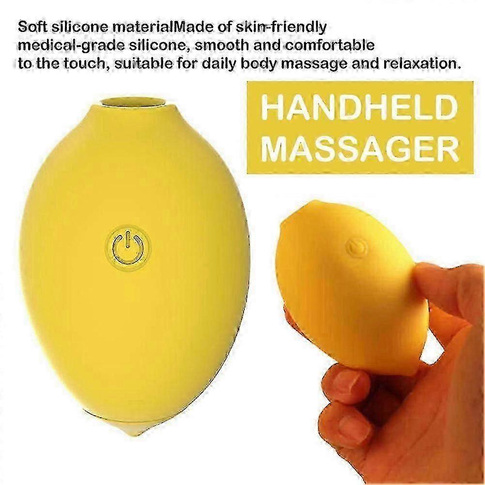 Little Lemon Shaped Handheld Massager Waterproof 12 Intensity Modes Quieta