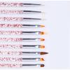 10 шт., кисти для ногтей, подводка для ногтей, УФ-кисти для дизайна ногтей, живопись, градиентные ручки, маникюрный инструмент