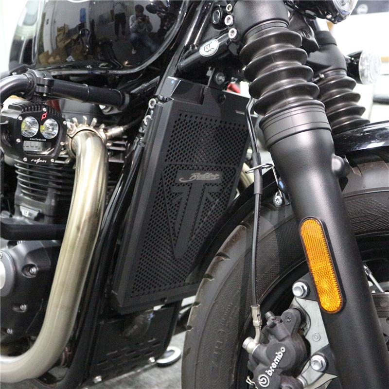 Решетка радиатора двигателя, Защитная крышка для Bonneville T100 T120 Bobber Street Scrambler, ободок решетки радиатора