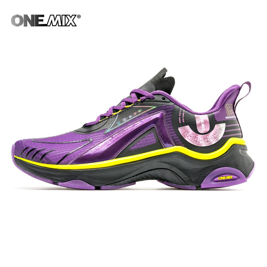 onemix Профессиональные кроссовки из углеродного волокна для мужчин. Летние кроссовки из углеродного волокна в стиле ретро. Дышащая износостойкая спортивная обувь на открытом воздухе на шнуровке.