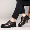 Fashion Luxury Brand Oxford Shoes Men Thick Sole Leather Shoes All-match Business Formal Men Shoes Lace Up Gentlemen's Wedding Footwear
