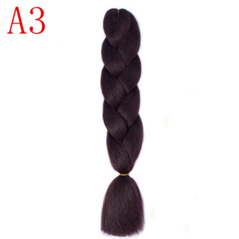 Ombre Hair Jumbo Braids Волосы Синтетические наращивания волос для женщин Розовый Красный Синий 102 Доступных цвета
